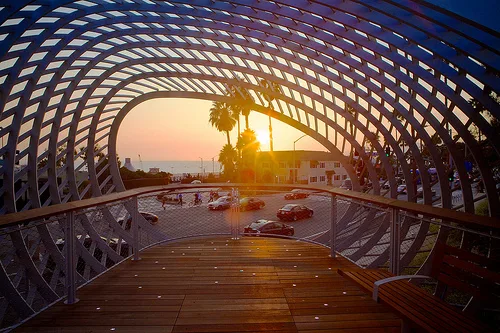 A view of the sunset from Tongva Park Photo: Gary Kavanagh