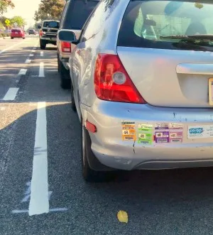 Parking permits give residents who live nearby priority parking status. (Photo by Juan Matute)