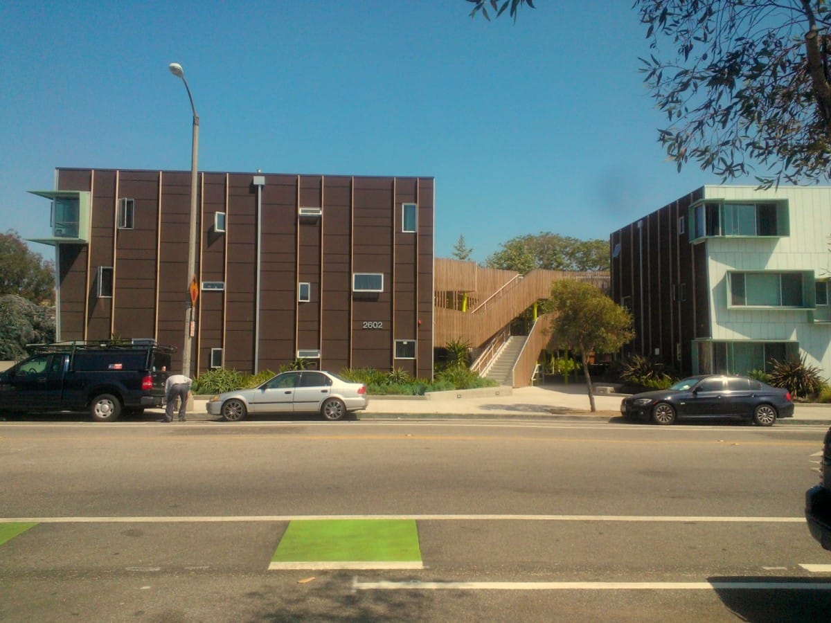 Community Corporation of Santa Monica has developed and manages dozens of affordable housing complexes like this one throughout the city. (Photo by Jason Islas)