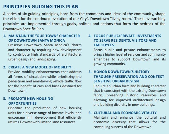 Downtown Community Plan guiding principles