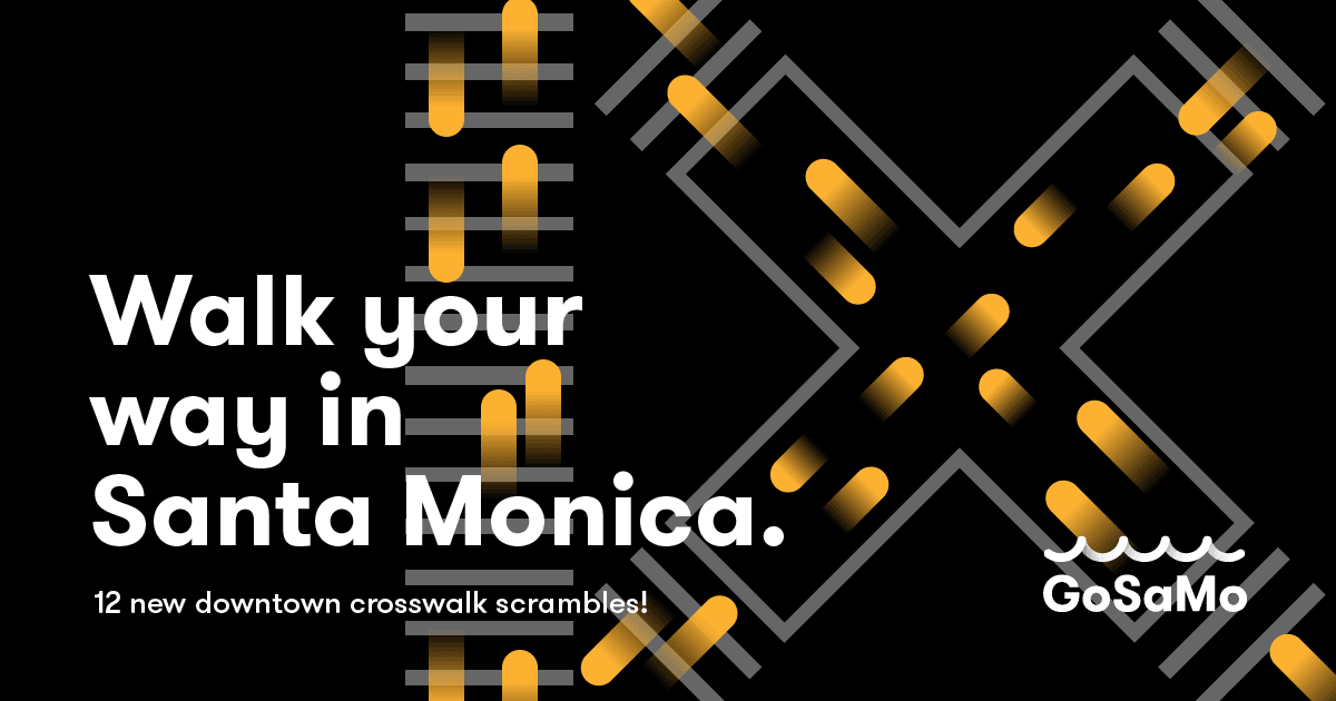 Santa Monica will be getting 12 scramble crossings in and around the downtown, greatly increasing pedestrian safety.