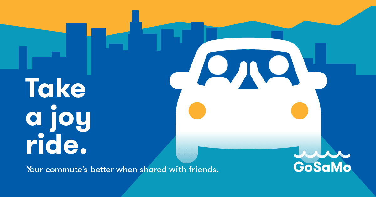 Encouraging carpooling is another part of the the GoSaMo strategy.