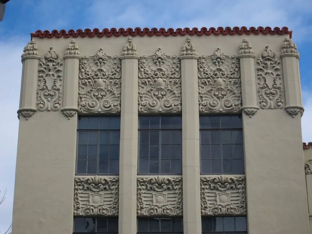 You have to look up to admire the ornate Spanish Baroque flourishes on the Builders Exchange structure at 1503 Fourth Street, a building that was constructed in 1927.