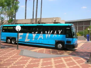 A FlyAway bus at Union Station (photo from Wikipedia)