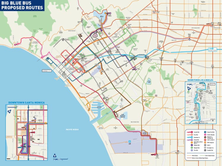 As Expo Nears, Santa Monica’s Big Blue Bus Considers Major Changes ...