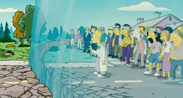 Because nothing can go wrong when using a Simpsons graphic while joking around.