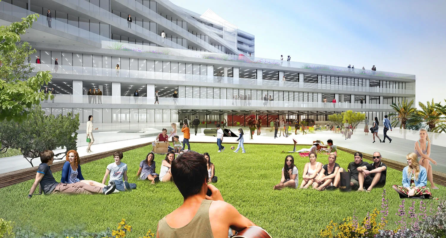 The outdoor options will be for casual hanging out and for events.