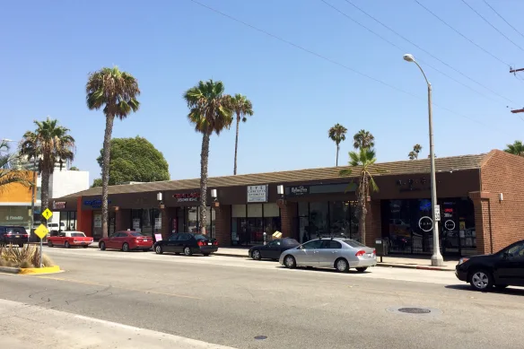 The building where J & T used to be; in the store third from the left.