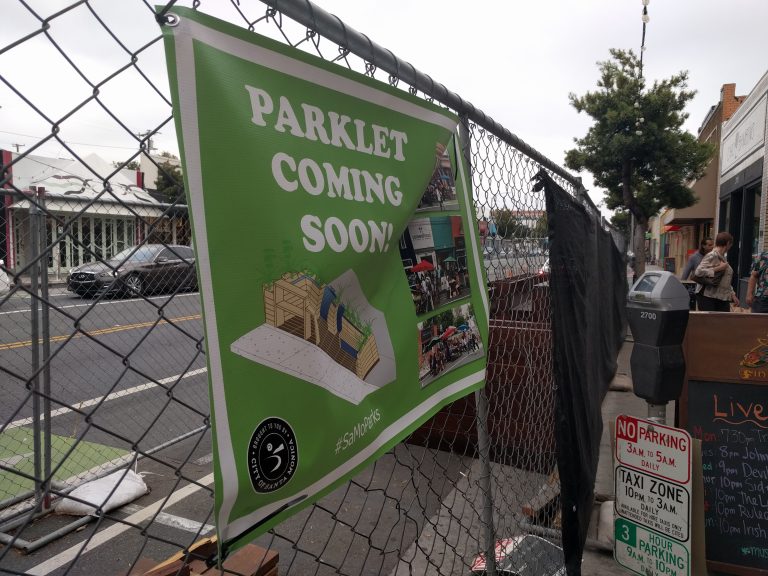 Eyes on the Street: Santa Monica’s Main Street Parklets On Track for “Late June” Opening