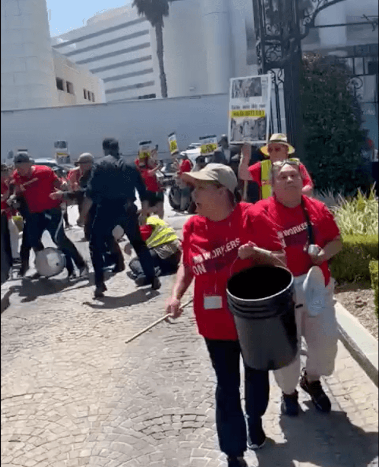 Unite Here Files Complaint Against Hotel Bargaining Group After Security Guards Rough Up Protestors at Fairmont Miramar Over the Weekend