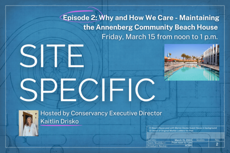 Join the Santa Monica Conservancy for a Lunchtime Talk This Friday on the Annenberg Community Beach House Join the Santa Monica Conservancy for a Lunchtime Talk This Friday on the Annenberg Community Beach House
