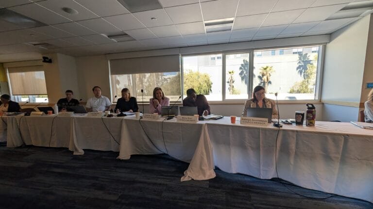 Members of the city council at the Santa Monica Council 2025 Budget Workshop