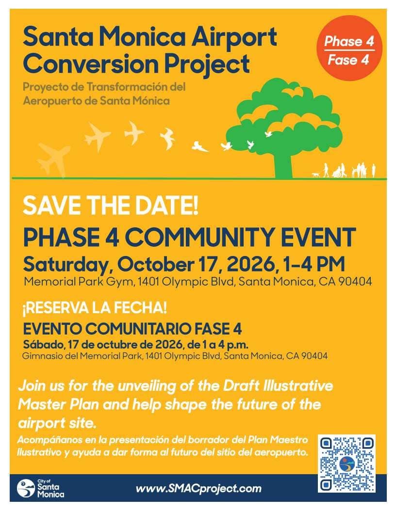 Reminder: Santa Monica Airport Conversion Plan Revealed at Community Event Saturday